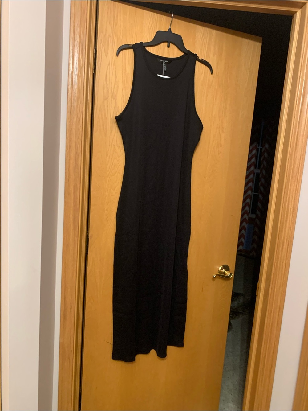 White House Black Market Black Sleeveless Maxi Tank Dress